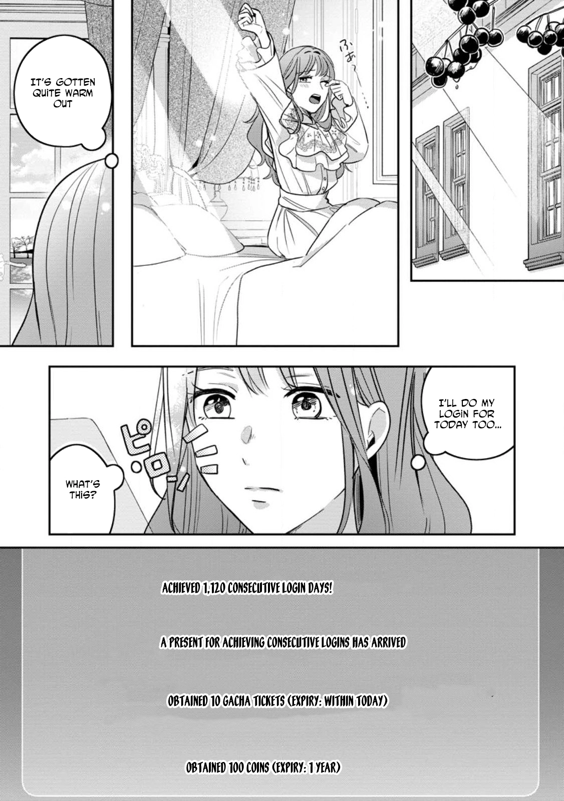 The Abandoned Lady with the ‘Login Bonus’ Skill. Chapter 12 Page 9